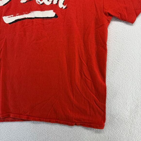 Vintage Boston University Shirt Men's Large Red Single Stitch Spellout Terriers - Picture 2 of 10